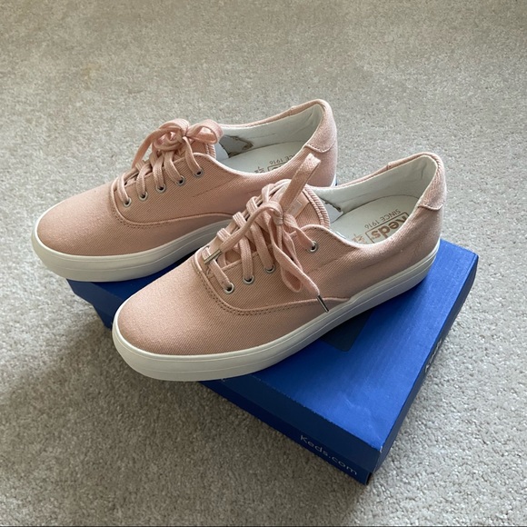 [SOLD] NIB Keds Women’s Rise Denim Shoes in Spanish Villa/Peach - Picture 5 of 9